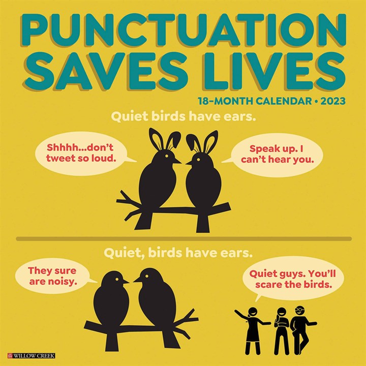 Punctuation Saves Lives 2023 Calendars