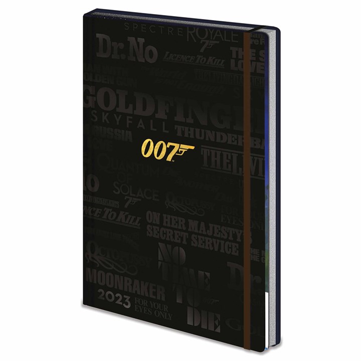 James Bond Official A5 Diary 2023