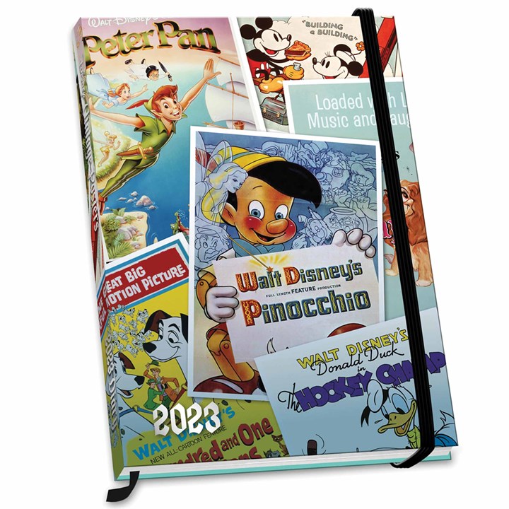 Disney, Vintage Posters Official A5 Diary 2023