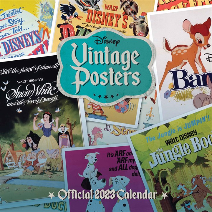 Disney, Vintage Posters Official Calendar 2023