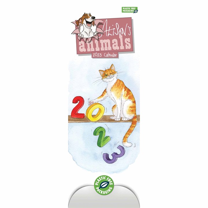 Alison's Animals Slim Calendar 2023