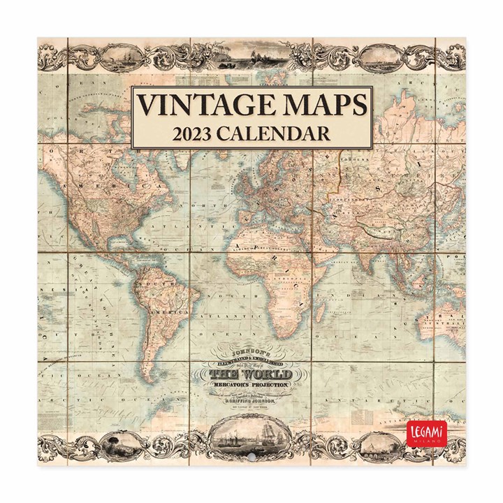 Vintage Maps Mini 2023 Calendars