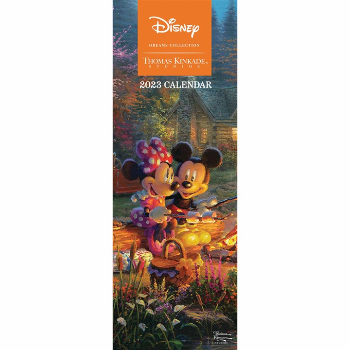 Kinkade, Disney Dreams Official Slim Calendar 2023