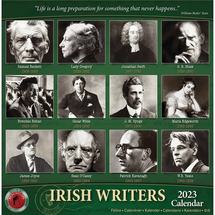 Irish Writers Mini Calendar 2023