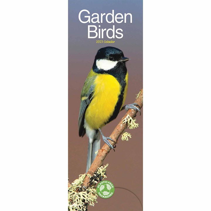 Garden Birds Slim Calendar 2023