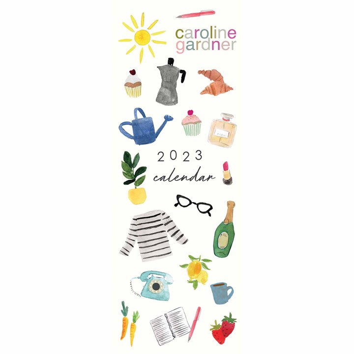 Caroline Gardner, Tiny Canvas Slim Calendar 2023