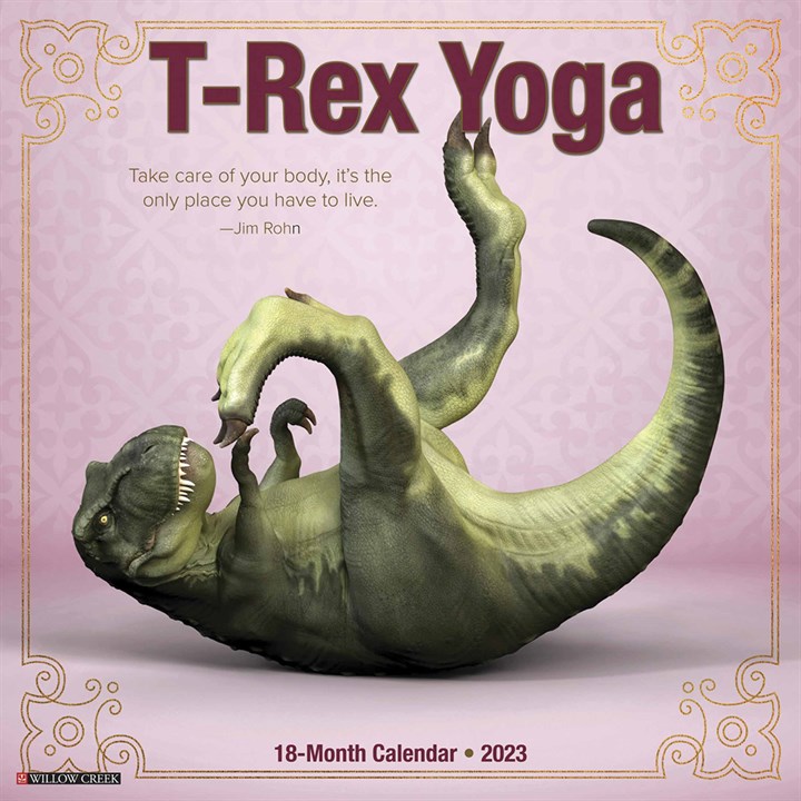 T-Rex Yoga Calendar 2023