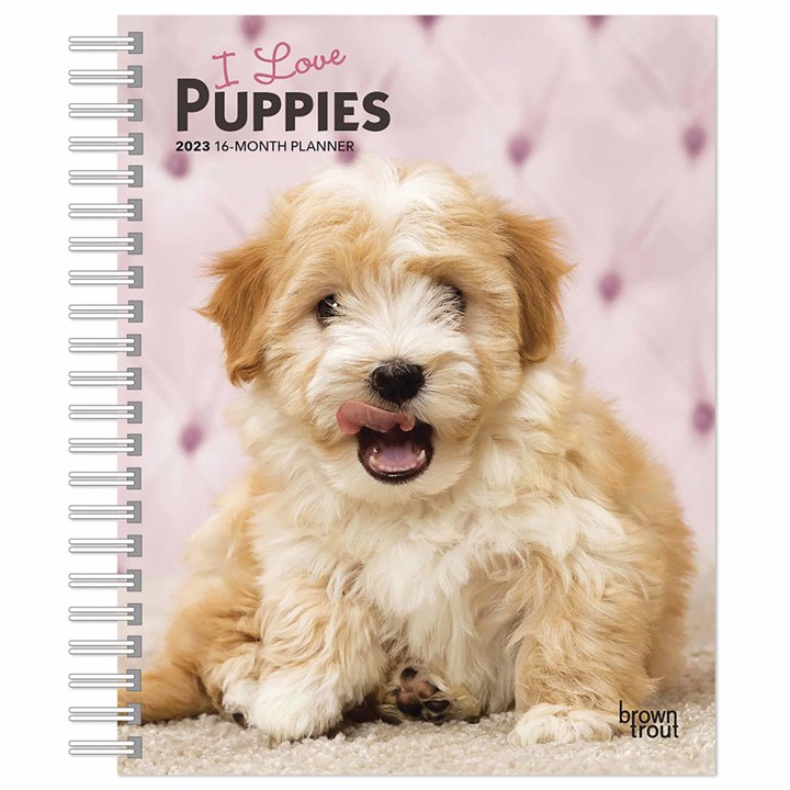 I Love Puppies A5 Diary 2023