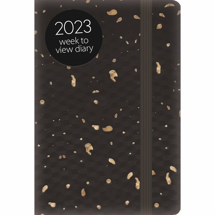Black Gold Dust A7 Diary 2023