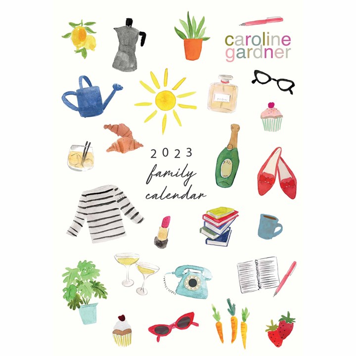 Caroline Gardner, Tiny Canvas A3 Family Planner 2023