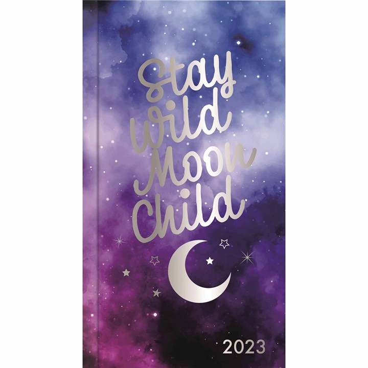 Stay Wild Moon Child Slim Diary 2023