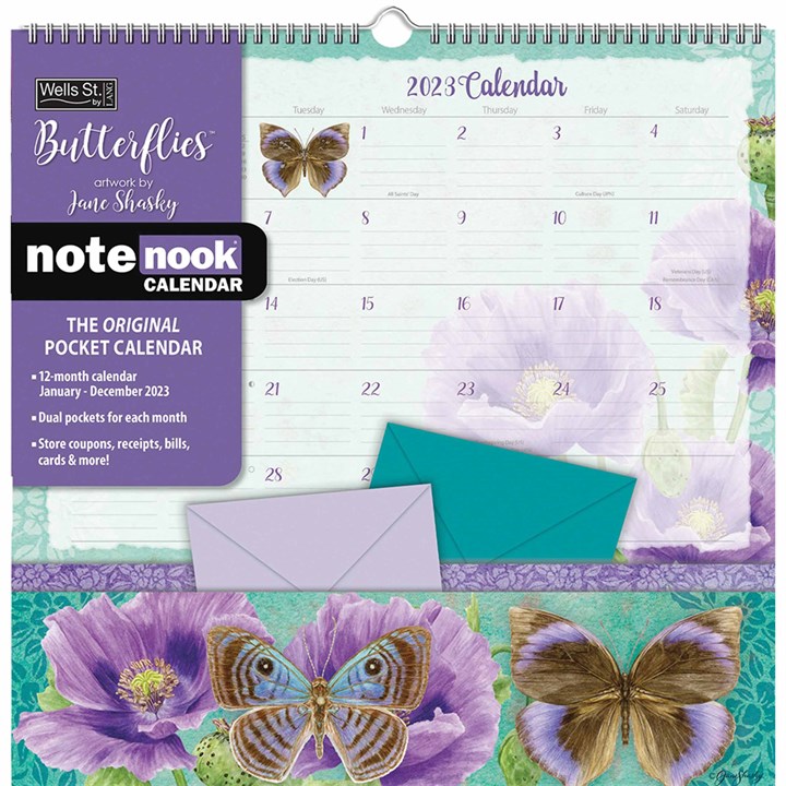 Butterflies Note Nook 2023 Calendars