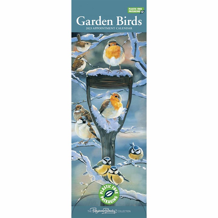 Pollyanna Pickering, Garden Birds Slim 2023 Calendars