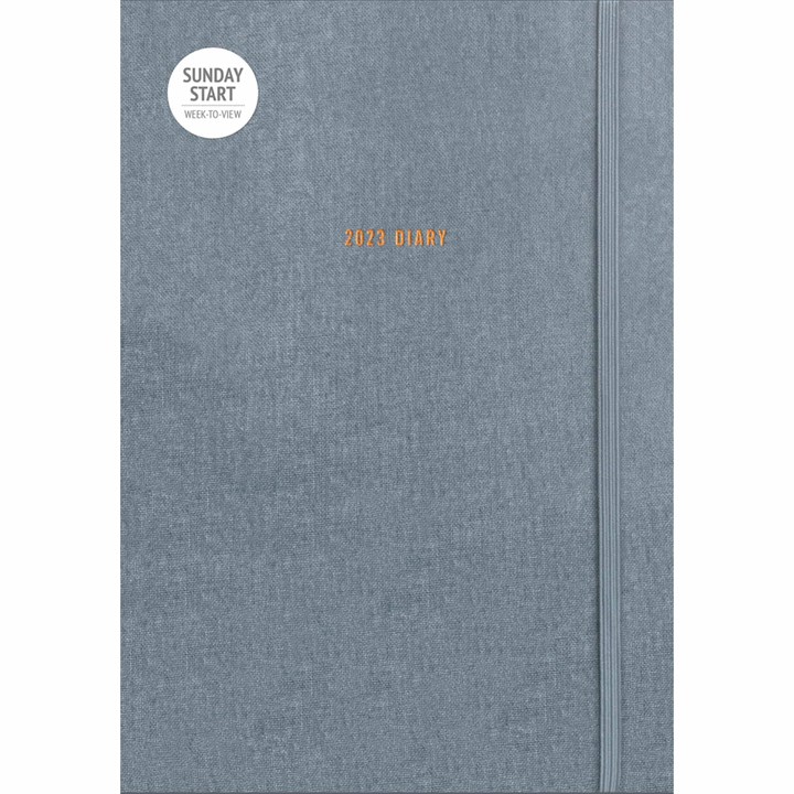 Sunday Start Charcoal A5 Diary 2023