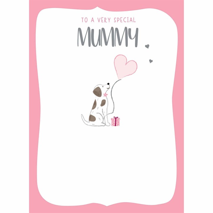 Puppy with Balloon Mummy Mother’s Day Card