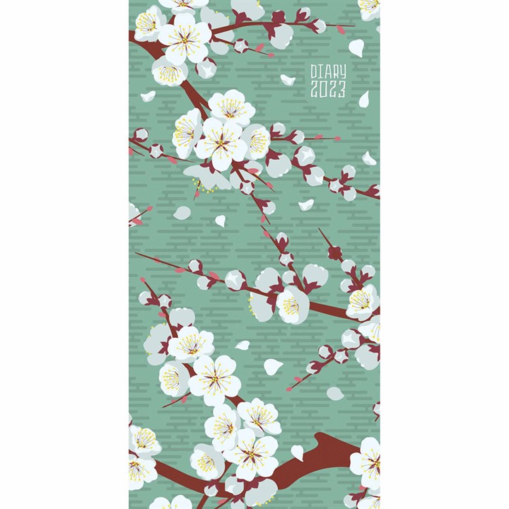 Japanese Cherry Blossom Slim Diary 2023