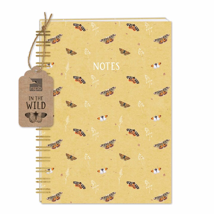 RSPB, In the Wild Butterfly & Moth Wiro A5 Notebook