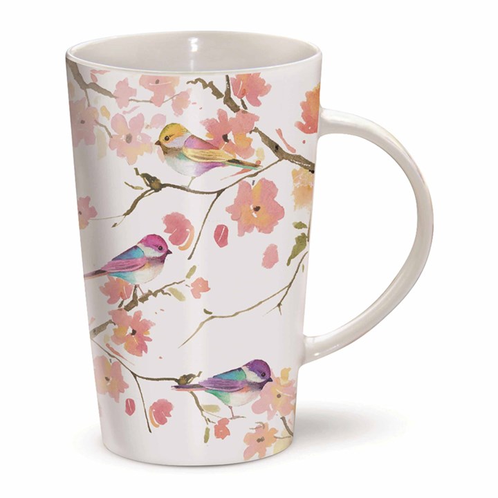 The Riverbank, Bird Floral Latte Mug