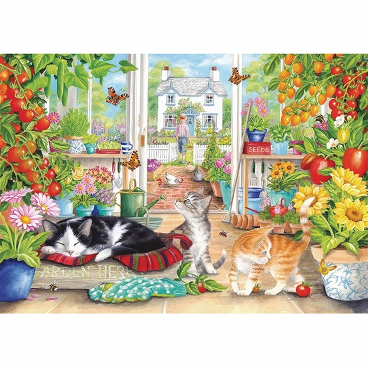 Greenhouse Cat Jigsaw