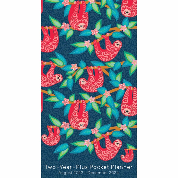 Sloth Two Year Pocket Planner Slim Diary 2023