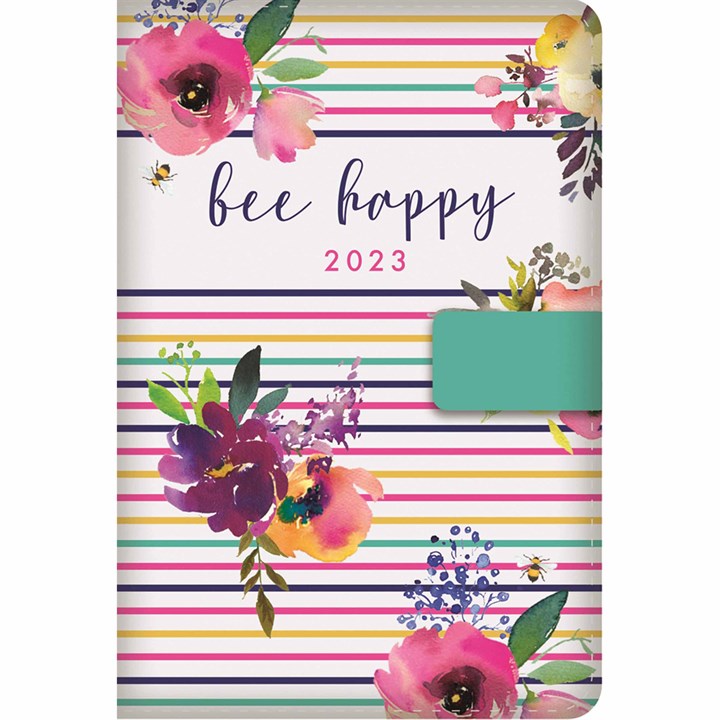 Bee Happy Day To View A5 Diary 2023