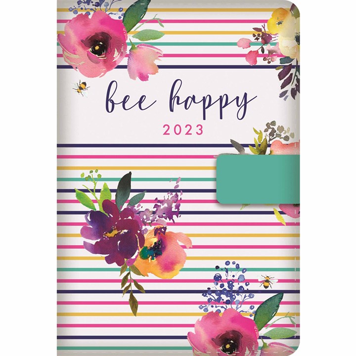 Bee Happy Day To View A6 Diary 2023