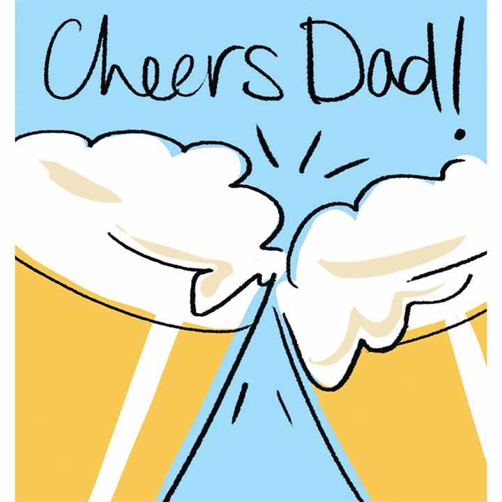 Cheers Dad Father's Day Card