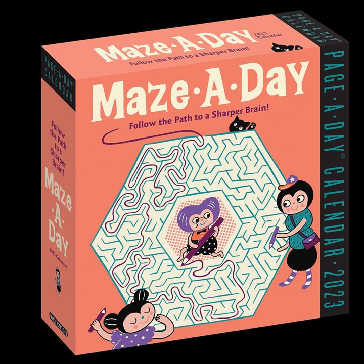 Maze A Day Desk 2023 Calendars