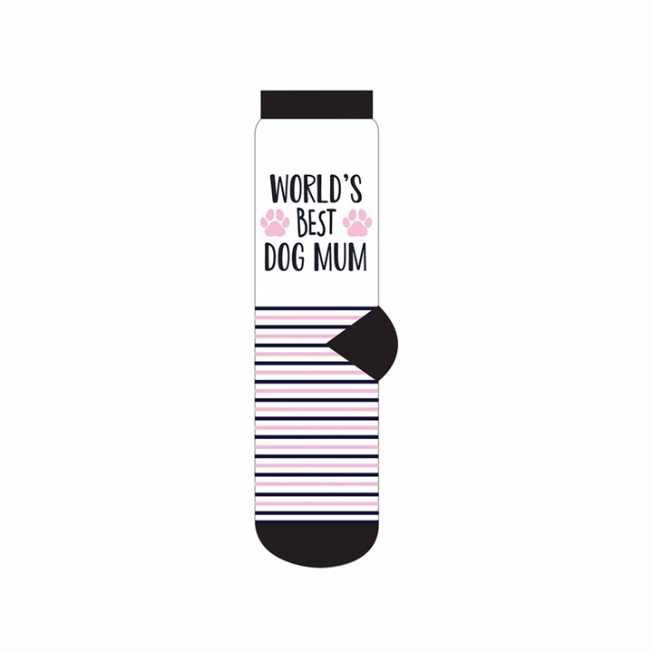 Worlds Best Dog Mum Socks - Size 4 - 8