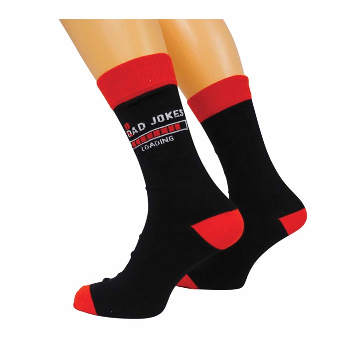 B/Dad Jokes Loading Socks - Size 7 - 11