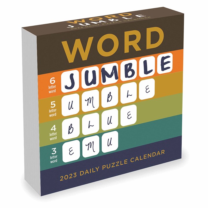 Word Jumble Desk 2023 Calendars