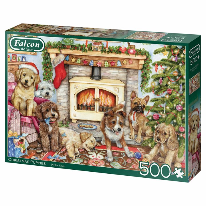 Falcon, Christmas Puppies Jigsaw