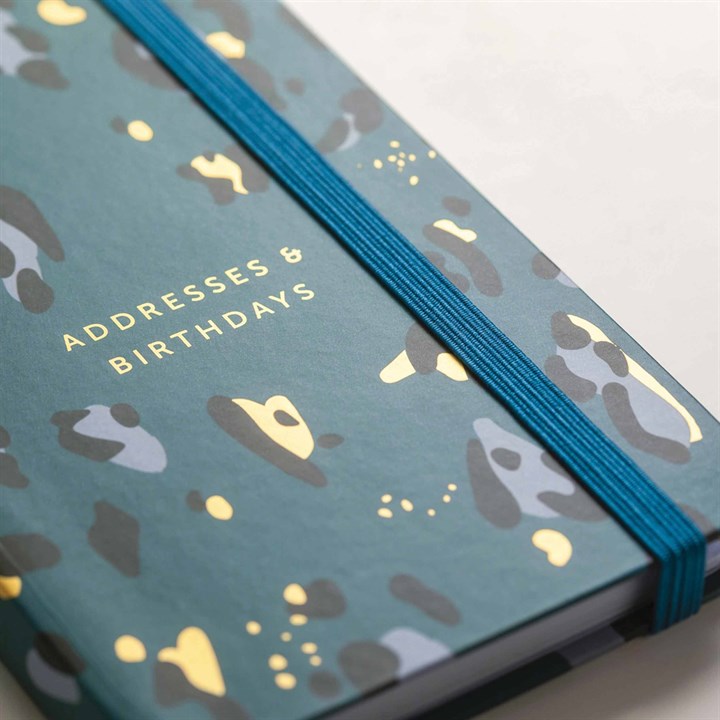 Busy B, Animal Print Address & Birthday Book