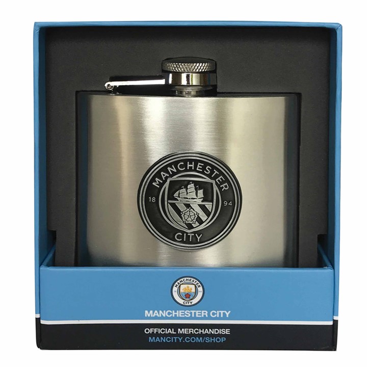 Manchester City FC Stainless Steel Hip Flask