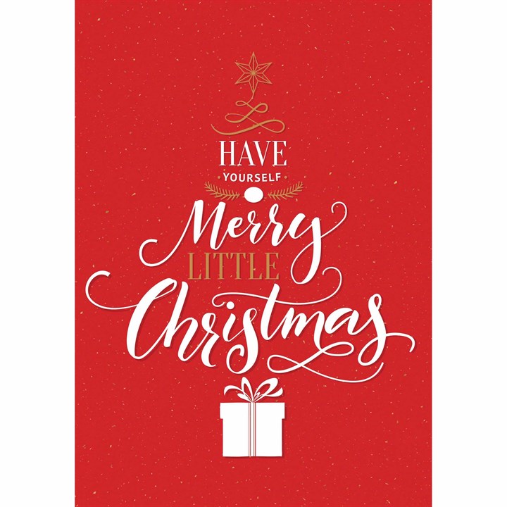 Merry Little Christmas A3 Calendar Gift Wrap Mailer