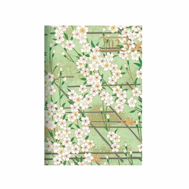 Japanese Paper Mint A5 Diary 2023