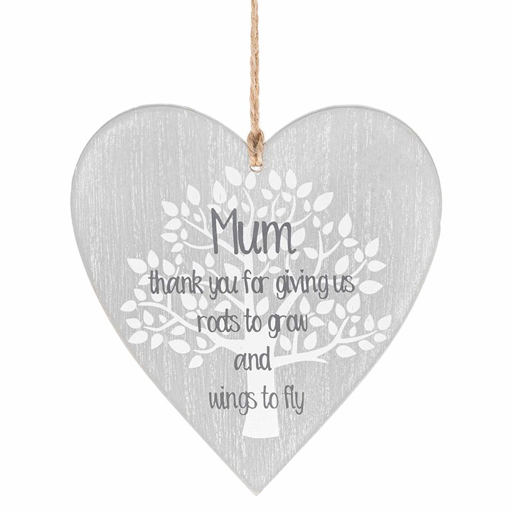 Tree of Life Mum Hanging Heart Sign