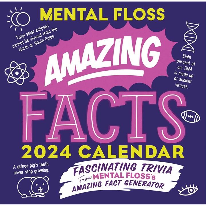 Amazing Facts, Mental Floss Desk Calendar 2024