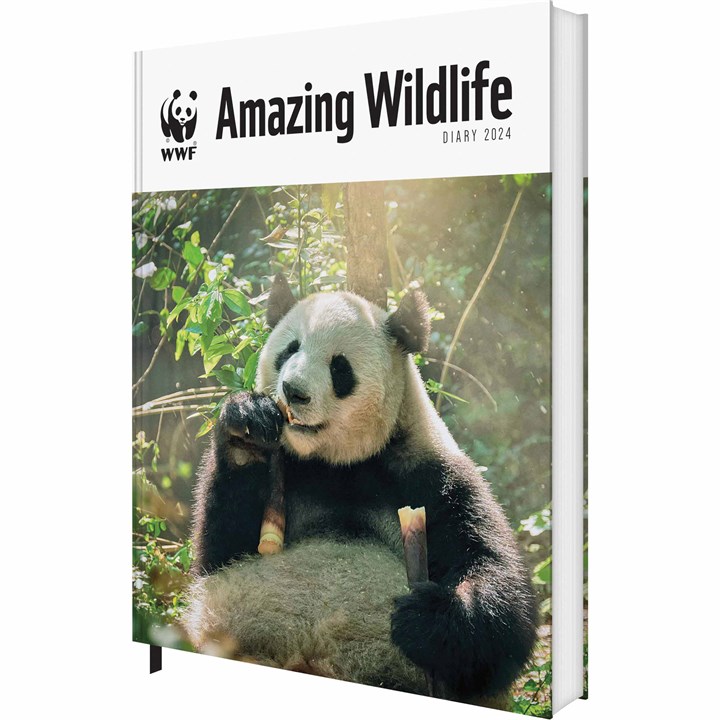 WWF, Amazing Wildlife A5 Deluxe Diary 2024