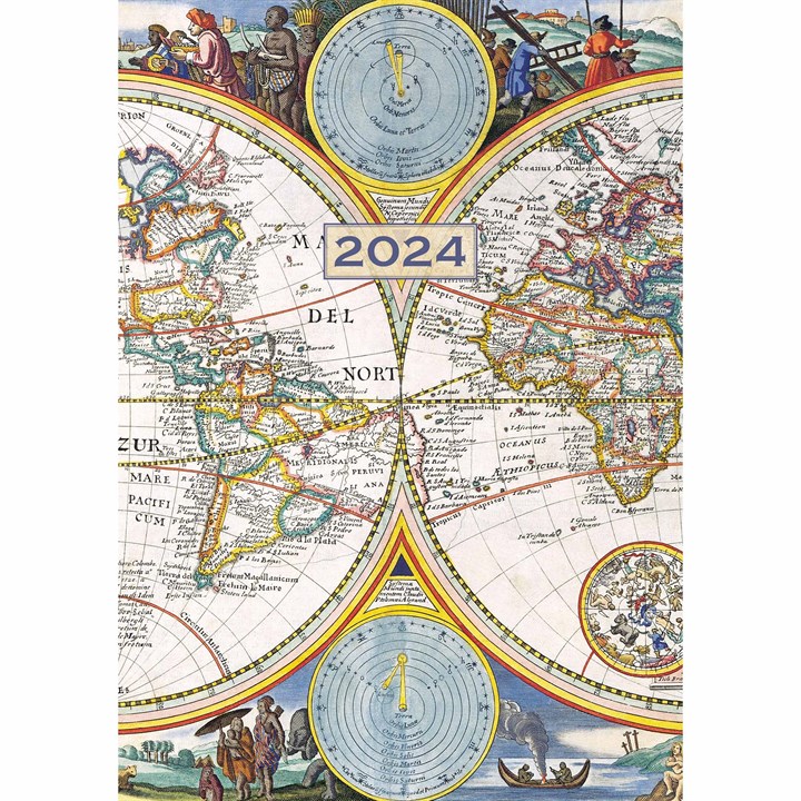 Antique Maps A5 Diary 2024
