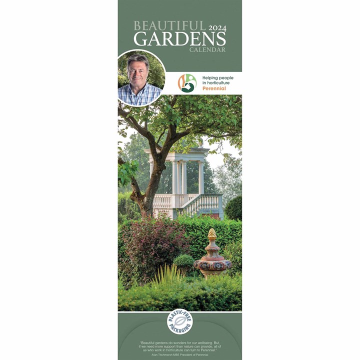 Alan Titchmarsh, Beautiful Gardens Slim Calendar 2024