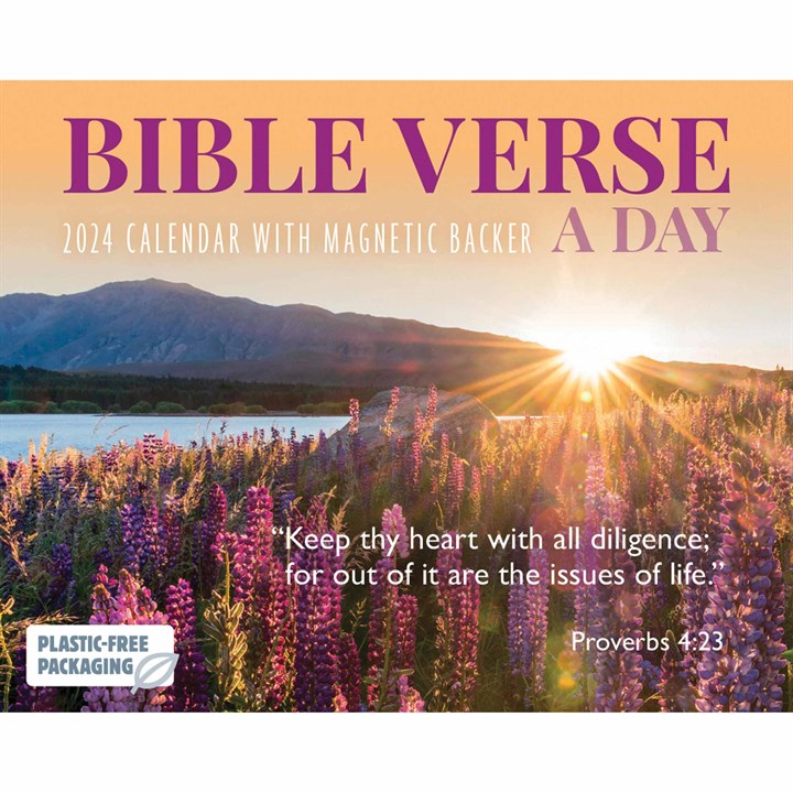 Bible Verse A Day Mini Desk Calendar 2024