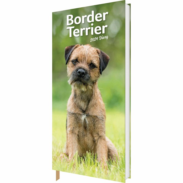 Border Terrier Slim Diary 2024