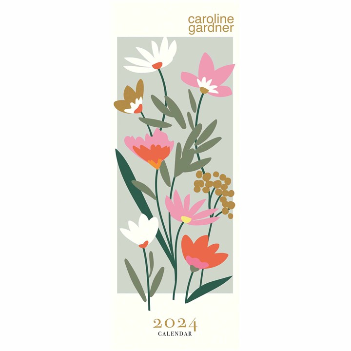 Caroline Gardner, Meadow Slim Calendar 2024
