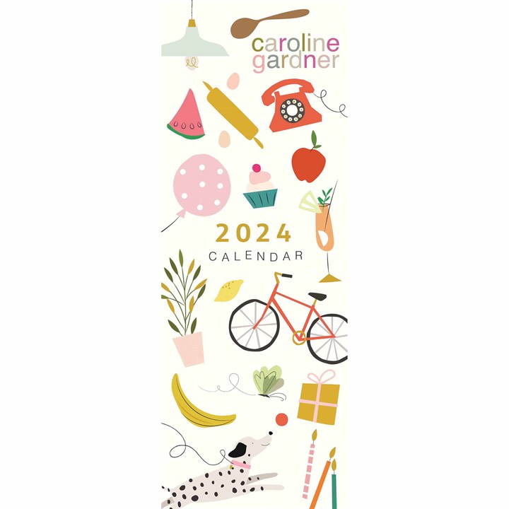 Caroline Gardner, Bits & Bobs Slim Calendar 2024
