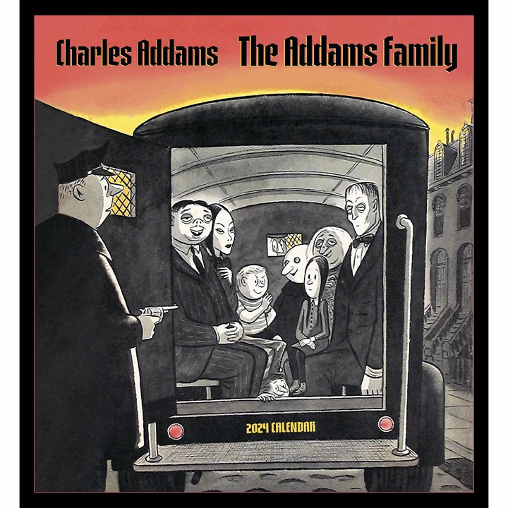 Charles Addams, The Addams Family Calendar 2024