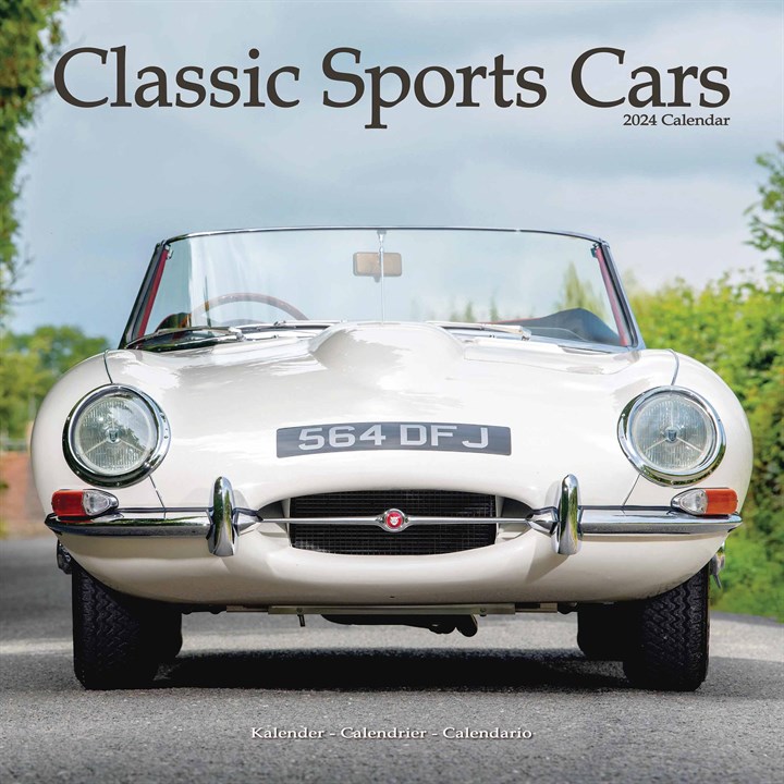 Classic Sports Cars Calendar 2024