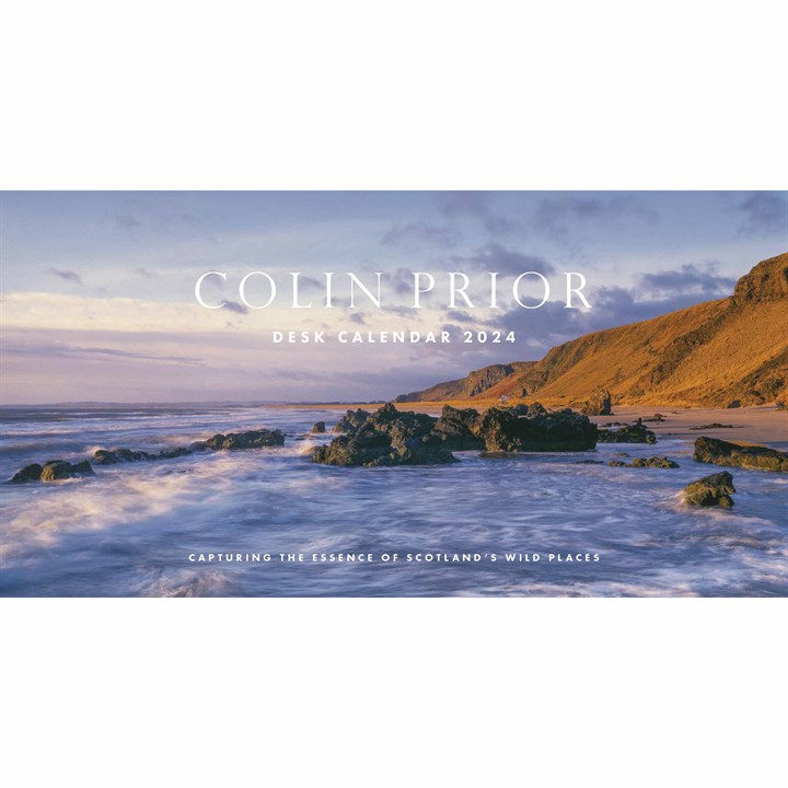 Colin Prior, Panoramic Scotland Easel Desk Calendar 2024