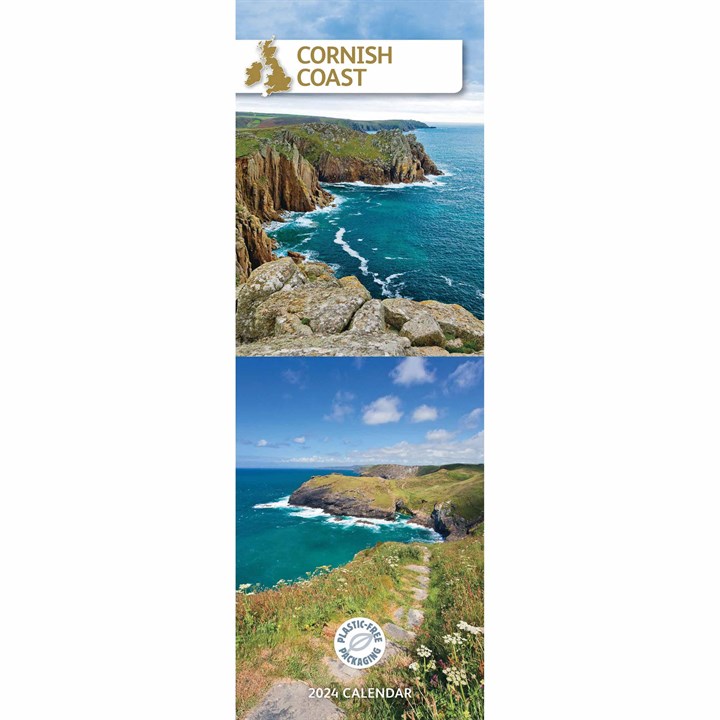 Cornish Coast Slim Calendar 2024