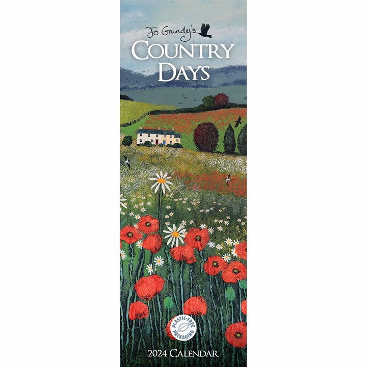 Jo Grundy, Country Days Slim Calendar 2024